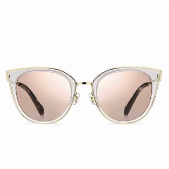 Kate Spade New Jazzlyn S450J Hello Sunshine Cat Eye Pink Rose Gold Sunglasses - Picture 3 of 9